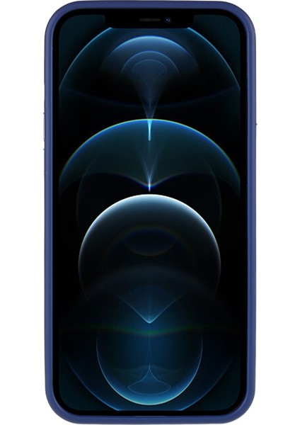 Iphone 12 Pro Max Için 6.7 Inç Yumuşak Touch Pc+Tpu Hibrid Telefon Geri Kılıf Mat Koruyucu Kapak Sapfire (Yurt Dışından)