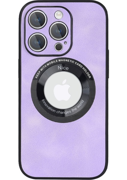 Iphone 12 Pro Max Logo Için Manyetik Kılıf Pu Deri+Pc+Tpu Hibrit Koruyucu Telefon Kapak-Morası (Yurt Dışından) fiyatları