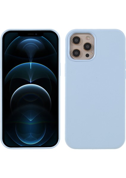 Iphone 12 Pro Max 6.7 Inç Için Yumuşak Dokunmatik Katı Silikon Tam Vücut Koruyucu Kasa - Leylak Mor (Yurt Dışından)