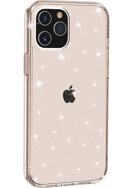 Iphone 12 Pro Max 6.7 Inç Için Işıltılı Toz Bling Çantası, Sert Pc Esnek Tpu Hibrit Arka Kabuk-Altın (Yurt Dışından) modelleri