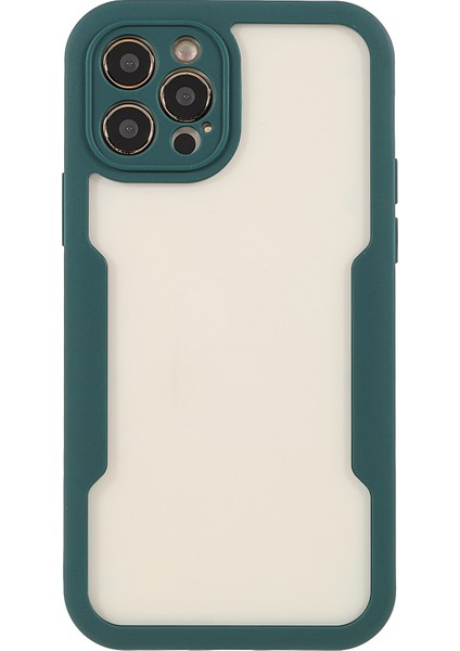 Iphone 12 Pro Max Telefon Kılıfı Için Çıkarılabilir 2'si 1 Arada Akrilik+Tpu Hibrit Telefon Koruyucu Kılıf Pet Ekran Koruyucu ile -Midnight Green (Yurt Dışından)
