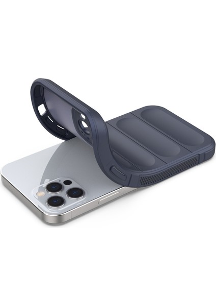Iphone 12 Pro Tpu Telefon Koruyucu Kılıfı, Çarpışmaya Dayanıklı Sağlam Kabuk Kapağı-Dark Mavi (Yurt Dışından)