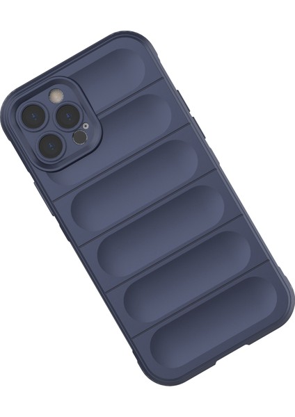 Iphone 12 Pro Tpu Telefon Koruyucu Kılıfı, Çarpışmaya Dayanıklı Sağlam Kabuk Kapağı-Dark Mavi (Yurt Dışından)