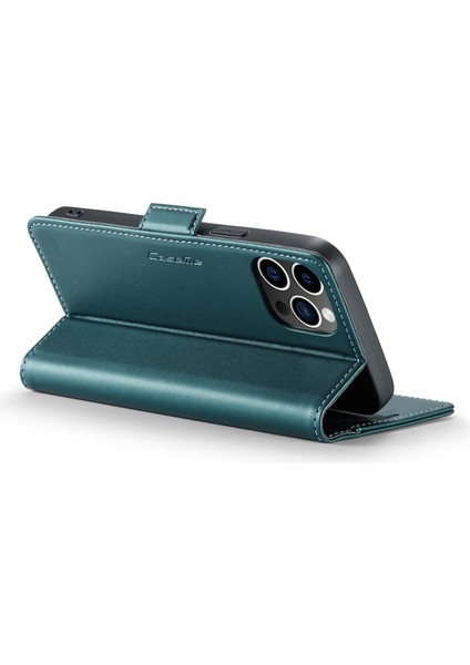 Iphone 12 Pro Max Telefon Kılıfı Şok Geçirmez Kılıf Pu Deri Flip Cover Rfıd Blowıng Cül Çeşitle (Yurt Dışından)