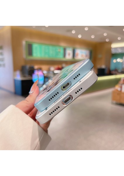 Iphone 12 Pro Telefon Kılıfı Için Gölge Panda Desen Temizli Cam Tpu Çerçeve Koruma Telefon Kapağı Lens Film Mavisi (Yurt Dışından)