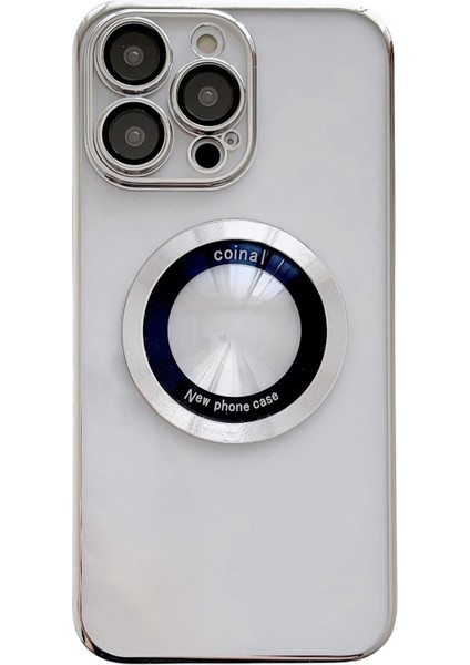 Iphone 12 Pro Yükseltilmiş Çerçeve Elektrapan Telefon Kapağı Manyetik Şarj Telefon Kılıfı Kabuk Silver (Yurt Dışından)