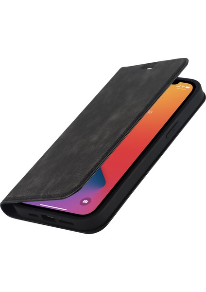 Iphone 12 Pro Max Pu Deri Kart Tutucu Için Kapak Manyetik Otomatik Kapanış Rfıd Bloçuk Stans Telefon Vaca Blak (Yurt Dışından) fırsatları