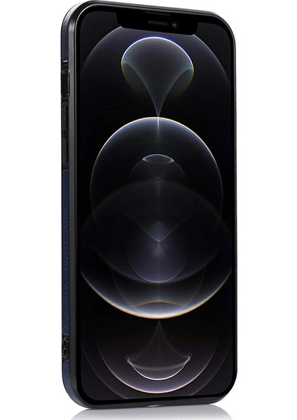 Iphone 12 Pro Logo Için Anti Drop Telefon Kılıfı Yumuşak Tpu+Pu Telefon Kapağı - Mavi (Yurt Dışından) modelleri