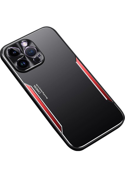 Iphone 12 Pro Shockroof Cep Telefonu Kabuğu Anti Dust Alüminyum Alaşım+Tpu Telefon Kılıfı Kapak-Kırmızı (Yurt Dışından)