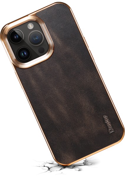Iphone 12 Pro Max Max Maxy Decouthed Telefon Kılıfı Orijinal Inek Deri+Pu Deri+Pc Elektrografa Kapak Black (Yurt Dışından) modelleri