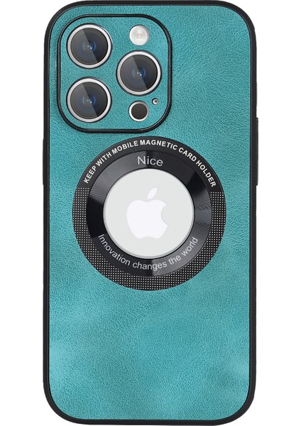 Iphone 12 Pro Max Logo Için Manyetik Kılıf Pu Deri+Pc+Tpu Hibrit Koruyucu Telefon Kapak Yeşil (Yurt Dışından) fiyatları