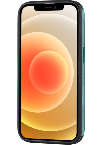 Iphone 12 Pro Max Logo Için Manyetik Kılıf Pu Deri+Pc+Tpu Hibrit Koruyucu Telefon Kapak Yeşil (Yurt Dışından) fırsatları