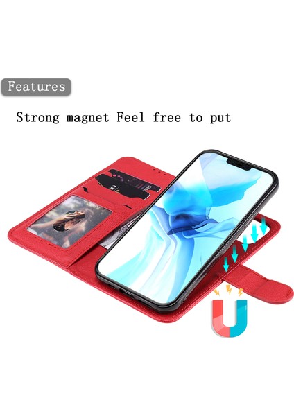 Iphone 12/12 Pro Phone Case Anti-Fall Anti-Fall Manyetik Kt Deri Serisi-3 Çıkarılabilir 2'si 1 Arada Cüzdan Tasarım Deri Kılıf -Ed (Yurt Dışından)