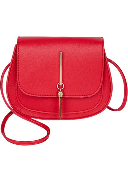Kadınlar Için Kırmızı Moda Crossbody Çanta 2023 Püskül Basit Stil Düz Renk Deri Omuzdan Askili Çanta Bayanlar Askılı Çanta Bolso Mujer (Yurt Dışından) indirimleri