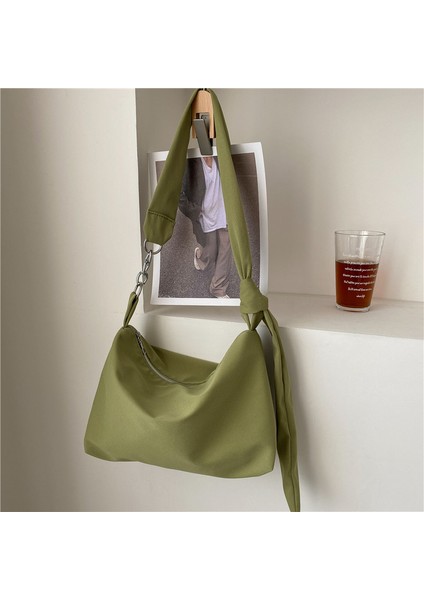 Gn Siyah Kadınlar Kızlar Için Crossbody Çanta Shopper Rahat Katı Basit Zincir Düğümlü Sapanlar Messenger Omuz Tote Çanta (Yurt Dışından) fiyatları