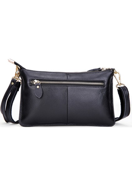 Siyah 100% Hakiki Deri Kadın Messenger Çanta Ünlü Marka Kadın Omuz Çantası Zarf Debriyaj Çanta Kadınlar Için Crossbody Çanta Çanta 2019 (Yurt Dışından) indirimleri