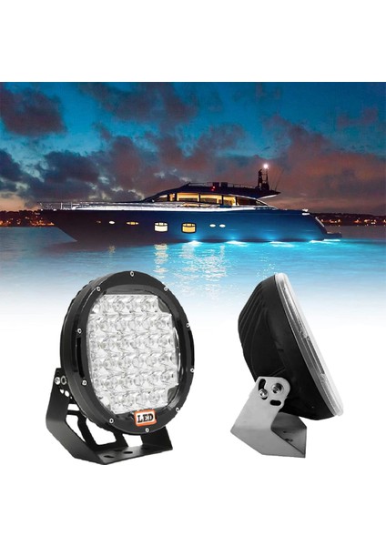 Tekne Için 9" 96W 32 LED Explorer Siyah Off Road LED Lamba