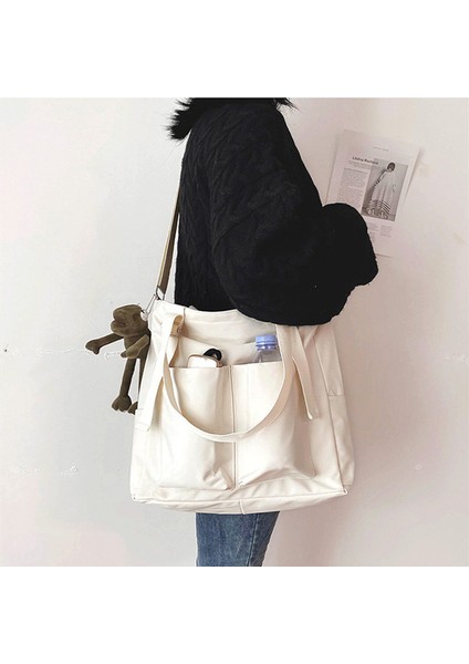 Siyah Sarkık Kadın Çantası Shopper Basit Moda Fermuar Çanta Naylon Su Geçirmez Katı Crossbody Kadınlar Için Büyük Kapasiteli Tote Omuz Çantaları (Yurt Dışından) modelleri
