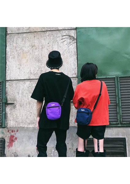 Siyah Dolove Kadınlar Casual Basit Askılı Çanta Hip Hop Tarzı Bayan Çanta Mini Omuz Çantaları Çift Telefon Kılıfı Kızlar Klasik Tote (Yurt Dışından) fırsatları