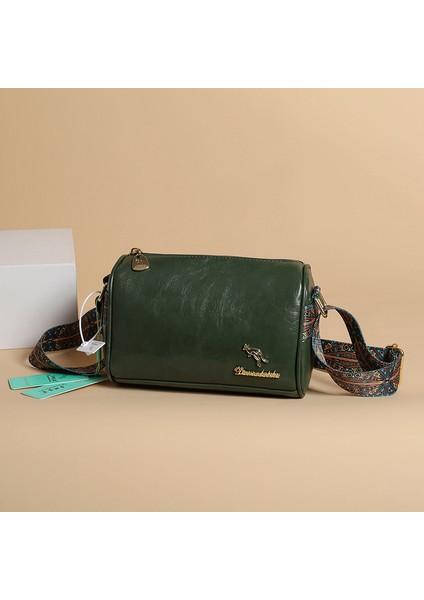 Kırmızı Kahverengi Moda Kadınlar Için Günlük Kullanım Cüzdan Çanta Yağ Balmumu Deri Vintage Crossbody Pu Deri Cep Telefonu Omuz Çantası Postacı Çantası (Yurt Dışından) indirimleri