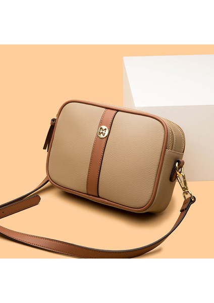 Siyah Hakiki Deri Bayan Crossbody Çanta Kadın Rahat Omuz Messenger Çanta Kadınlar Için Lüks Çanta Moda Çift Fermuar Cüzdan (Yurt Dışından) modelleri