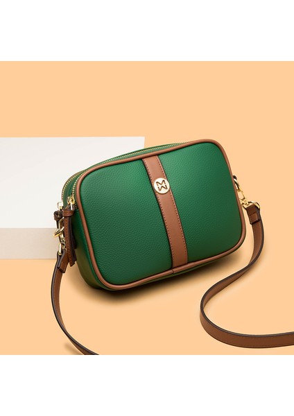 Siyah Hakiki Deri Bayan Crossbody Çanta Kadın Rahat Omuz Messenger Çanta Kadınlar Için Lüks Çanta Moda Çift Fermuar Cüzdan (Yurt Dışından) fırsatları