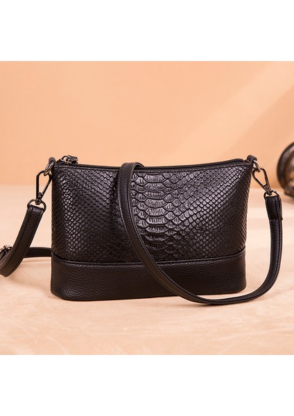Siyah Yeni Yumuşak Hakiki Deri Omuz Çantaları Tasarımcı Timsah Desen Dana Kadın Çanta Küçük Bayanlar Messenger Tote Çanta Cüzdan (Yurt Dışından) fiyatları