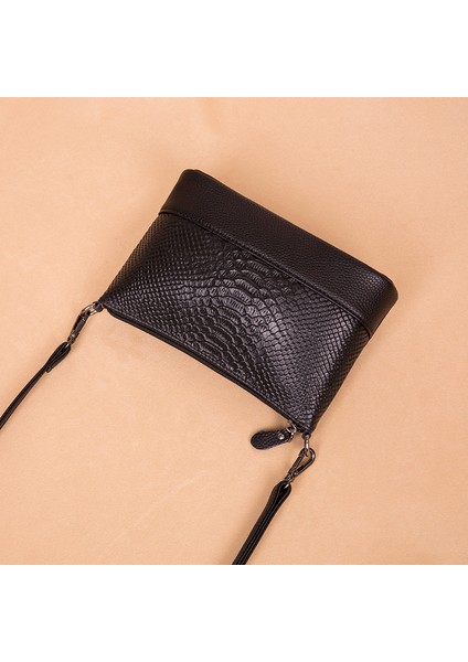 Siyah Yeni Yumuşak Hakiki Deri Omuz Çantaları Tasarımcı Timsah Desen Dana Kadın Çanta Küçük Bayanlar Messenger Tote Çanta Cüzdan (Yurt Dışından) indirimleri