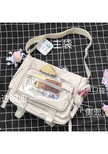 Siyah Kolye ile Su Geçirmez Naylon Kadınlar Için Crossbody Çanta Düz Renk Omuz Çantaları Büyük Kapasiteli Gençlik Moda Çanta Messenger Okul Çantası (Yurt Dışından) indirimleri