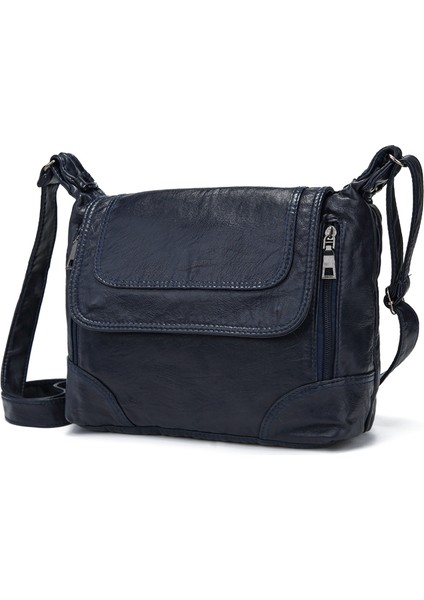 Siyah Annmouler Marka Kadın Omuz Çantası Tasarımcı Crossbody Çanta Yumuşak Yıkanmış Deri Messenger Çanta Lüks Çanta Kadın Çanta Sac A Mai (Yurt Dışından) fırsatları