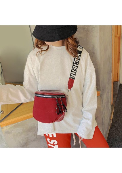 Gri Moda Kadınlar Için Crossbody Çanta Pu Deri Messenger Omuz Eyer Çanta Bayan Yarım Daire Fermuarlı Para Çanta Сумка Женская (Yurt Dışından) indirimleri