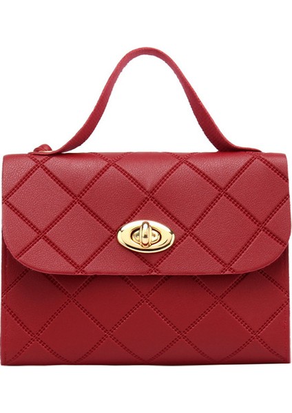 Kırmızı Küçük Postacı Çantası Kadınlar Için Trend Kadın Omuzdan Askili Çanta 2022 Moda Bayanlar Crossbody Çanta Çanta (Yurt Dışından)