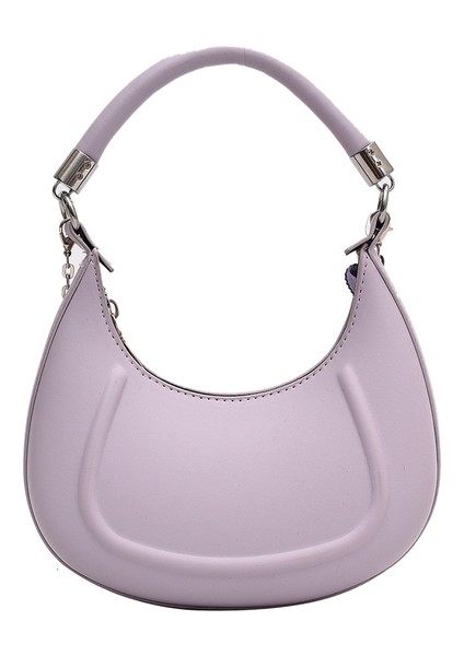 Mor Retro Tote Çanta Kadınlar Için 2022 Trendy Vintage Yarım Ay Tasarımcı Çanta Kadın Subaxillary Çanta Casual Retro Mini Omuz Çantası (Yurt Dışından)