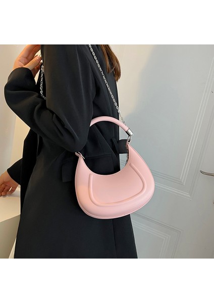 Mor Retro Tote Çanta Kadınlar Için 2022 Trendy Vintage Yarım Ay Tasarımcı Çanta Kadın Subaxillary Çanta Casual Retro Mini Omuz Çantası (Yurt Dışından)