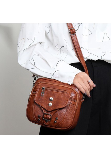 Siyah Retro Pu Deri Kadın Crossbody Çanta Küçük Fanny Paketi Düz Renk Bel Paketi Anti-Hırsızlık Fermuar Çanta Rahat Kadın Omuz Çantası (Yurt Dışından) fiyatları
