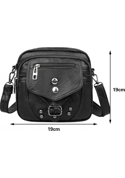 Siyah Retro Pu Deri Kadın Crossbody Çanta Küçük Fanny Paketi Düz Renk Bel Paketi Anti-Hırsızlık Fermuar Çanta Rahat Kadın Omuz Çantası (Yurt Dışından) fırsatları