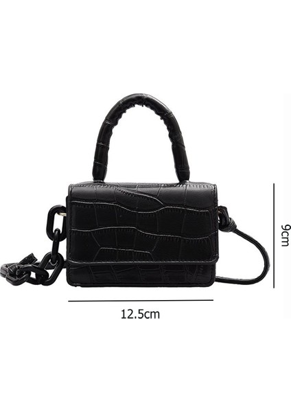 Yeşil Rahat Retro Timsah Desen Omuz Crossbody Çanta Kadın Pu Deri Mini Kolu Tote Çanta Küçük Kadın Düz Renk Çanta (Yurt Dışından) fırsatları