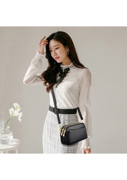 Gri Klasik Bayanlar Crossbody Çanta Çok Cep Vintage Crossbody Çanta Ayarlanabilir Askı Messenger Çanta Kızlar Için Seyahat Çantası (Yurt Dışından) fiyatları