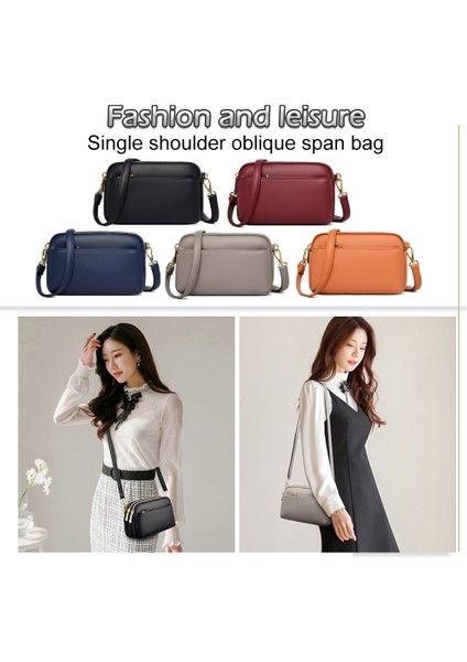 Gri Klasik Bayanlar Crossbody Çanta Çok Cep Vintage Crossbody Çanta Ayarlanabilir Askı Messenger Çanta Kızlar Için Seyahat Çantası (Yurt Dışından) indirimleri