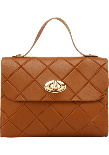 Kahverengi Küçük Messenger Çanta Kadınlar Için Trend Kadın Omuz Çantası Moda Bayanlar Crossbody Çanta Çanta (Yurt Dışından)