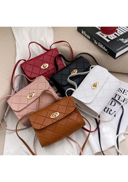 Kahverengi Küçük Messenger Çanta Kadınlar Için Trend Kadın Omuz Çantası Moda Bayanlar Crossbody Çanta Çanta (Yurt Dışından)
