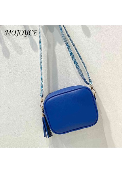Pembe Moda Crossbody Çanta Püskül Bayanlar Çantalar Pu Deri Geniş Kayış Hafta Sonu Tatili Için Basit Yumuşak Taşınabilir Rahat Düz Renk (Yurt Dışından) modelleri