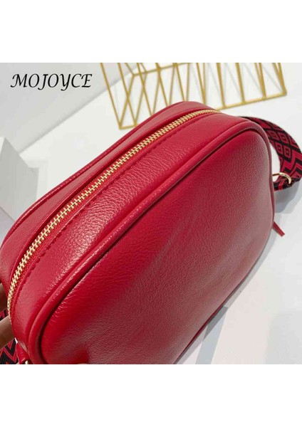 Pembe Moda Crossbody Çanta Püskül Bayanlar Çantalar Pu Deri Geniş Kayış Hafta Sonu Tatili Için Basit Yumuşak Taşınabilir Rahat Düz Renk (Yurt Dışından) indirimleri