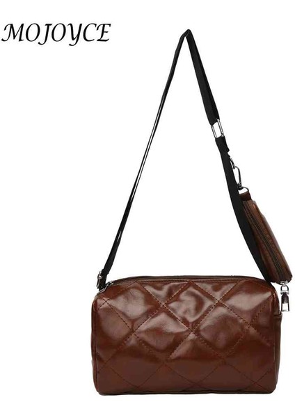 Kahverengi Bayanlar Kadınlar Küçük Çantalı Messenger Çanta Pu Kompozit Omuz Çantası Büyük Kapasiteli Elmas Kafes Alışveriş Gezisi Için Taşınabilir (Yurt Dışından) indirimleri