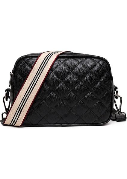 Siyah Moda Lüks Omuz Çantaları Tasarımcı Kadın Crossbody Çanta Casual Bayanlar Tote Çanta 100% Yumuşak Hakiki Deri Kadın Çanta Cüzdan (Yurt Dışından)