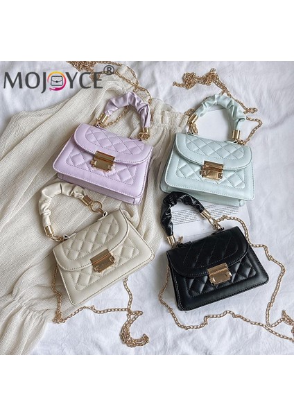 Gök Mavisi Kadın Deri Düz Renk Zincir Çanta Retro Rahat Kadın Tote Omuz Çantaları Moda Nefis Alışveriş Çantası (Yurt Dışından) fiyatları