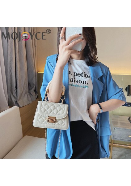 Gök Mavisi Kadın Deri Düz Renk Zincir Çanta Retro Rahat Kadın Tote Omuz Çantaları Moda Nefis Alışveriş Çantası (Yurt Dışından) fırsatları