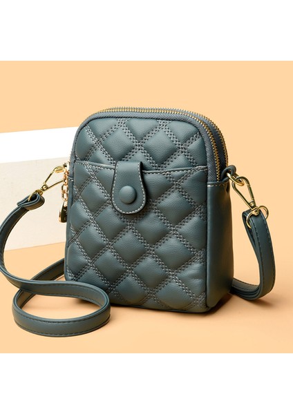 Bej Eşkenar Dörtgen Kapitone Deri Crossbody Çanta Kadın Çanta Çanta Lüks Tasarımcı Telefon Kılıfı Bayanlar Omuz Çantası Çanta Bolsa Satchel (Yurt Dışından)