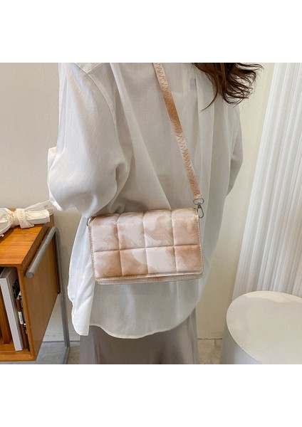 Pembe Moda Kadın Çantası Sadelik Askılı Çanta 2022 Trend Pu Rahat Damalı Flip Kişiselleştirilmiş Crossbody Çanta Bayan Çanta (Yurt Dışından) fırsatları