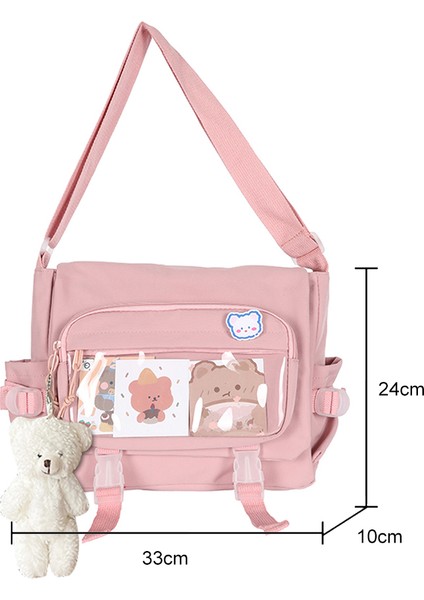 Beyaz Kadın Bağbozumu Omuz Çantası Büyük Kapasiteli Kore Koleji Bayanlar Crossbody Kese Öğrenci Okul Için Çok Cep Ayarlanabilir Askı (Yurt Dışından) fiyatları